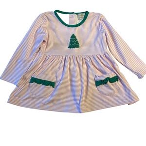 Sew Magnolias Christmas Tree Dress‎ Girls 24 Months Holiday Outfit